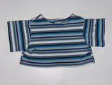 BB: T-Shirt Blau-Grau-Weiß gestreift