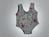 BB: Badeanzug weiß mit Blumenmuster