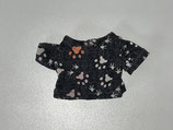 XXS: T-Shirt schwarz mit Hundetatzen
