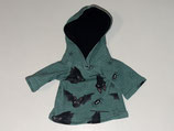 G: Kapuzenpullover Grün Spinnen und Fledermaus