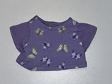 S: T-Shirt Flieder mit Schmetterlingen