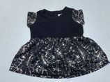 L: Kleid schwarz mit Glitzer Spinnennetz