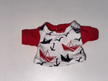 XXS: T-Shirt Papierschiffe und Anker mit Roten Armen