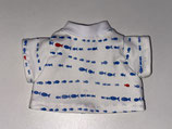 mAG: T-Shirt weiß mit blauen Fischstreifen