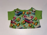 M: T-Shirt Hellgrün "Flower Power Van"