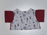 BB: T-Shirt Maritim Weiß-Rot