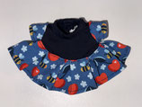 XXS: Kleid Blau mit Kirschen, Bienen und Blüten