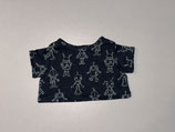 M: T-Shirt Blau mit Robotern