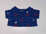 M: T-Shirt Blau mit Ankern und Möwe