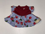 XS: Kleid Rot-Blau Kirschen
