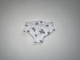 M: Unterhose "Hochrad" Weiß mit Bürzelloch