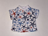 AG: T-Shirt Weiß mit Seesternen