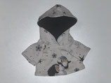M: Kapuzenpullover weiß mit Pinguinen und Sternen