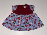 M: Kleid Rot-Blau mit Kirschen
