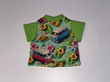 G: T-Shirt Hellgrün "Flower Power Van"