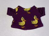 XS: T-Shirt Lila Ente von der Maus