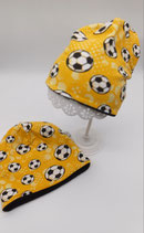 fussball beanie kuschelig gefüttert