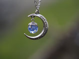 Ein Stück Himmel für dich - to the moon and back mit Vergissmeinnichtblüten inkl. Kette Nr. 1497