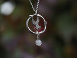 Eine kleine Eule hat sich im Astring aus Natur und Magie niedergelassen, Silber, Nr. 1466