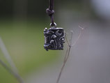 Mein magisches Büchlein (mit Runen und Tierspuren) für kleine Geheimnisse, recyceltes Silber, Nr. A16
