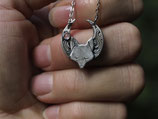 Fuchs im Mond mit Ornament und Mondstein, A168