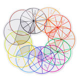 Les fractions - 12 disques transparents d'aide à l'apprentissage