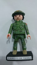 PLAYMOBIL CUSTOMIZADO Nº 35 EJERCITO DE TIERRA BOSCOSO PIXELADO  CHAMBERGO