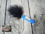 Cotton Dart mit schwarzen Federn