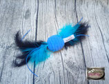 Cotton Candy mit Federn/Bastband (schw)