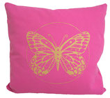 Dekokissen Butterfly pink