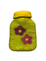kleine Wärmflasche Blumenmotiv