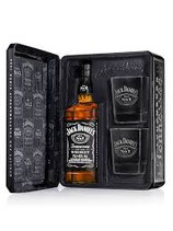 Coffret métal Jack Daniel's + 2 verres