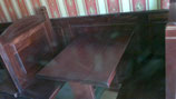 PANCA SINGOLA DA 110 CM H. 90 CON SPALLA CLASSICA legno abete