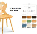 Sedia BAVARIA verniciatura naturale