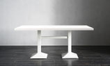 GHISA Base 103 DOUBLE senza piano colore ral bianco