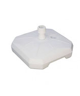 Base Per Ombrelloni In Plastica Con Ruota Da 50 Litri Per Tubo da 30 a 55mm Diametro