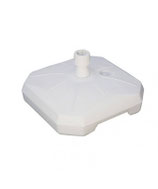 Base Per Ombrelloni In Plastica Con Ruota Da 50 Litri Per Tubo da 30 a 55mm Diametro