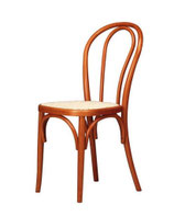 Sedia ristorante thonet in legno di faggio con sedile paglia di Vienna