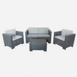 salotto 4 posti in b rattan materiale politilene-2 Poltrone Colorado 9013,  1 Sofa Colorado 2 posti 9014,  1 Tavolino Colorado 9015,