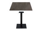 Tavoli Carpi Arredo Bar Ristorante Pizzeria Pub Basamento In Ghisa Colore Antracite Con Piano HPL Stratificato Colore Antracite