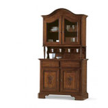 CREDENZA CLASSICA CON Vetrina 2 porte completa di 1 ripiano con cappello curvo