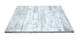 Set LIVORNO Tavoli Base in Ghisa e Piani Shabby Chic + 4 Sedie Legno Colorate Bianco Arredo Bar Ristorante
