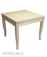 TAVOLI IN LEGNO MASSELLO 4 GAMBE 90X90