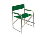 Sedia Mare Regista Pieghevole In Alluminio Per Arredo Piscine Terrazze Lidi Color Verde Blu Avorio