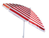 Ombrellone In Poliestere Rigato 200cm Per Mare Terrazze Piscine