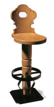 Sgabelli TIROLESI  In Legno Per Arredo Contract Bar Ristorante Pub Birreria Stile Rustico Country
