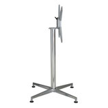 Base tavolo in alluminio cromato • h 72/108 cm • Pieghevole • mod VISION/CR/P
