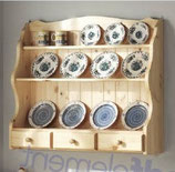 PICAS Piattaia con 3 cassetti pino 101x23x82