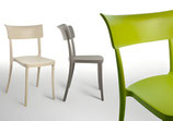 Sedia Polipropilene Colorata Design Moderno, da Esterno, Sala da Pranzo, Cucina e Bar - Impilabile - - 9 colori