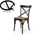 SEDIA NERA • Misure: 46×42 h.87 – h.sopra sedile 46 • Struttura: legno • Sedile: rattan • Non Impilabile • Imballo: 1 pz • Colli n. 1 • Metri cubi/cartone: 0,09Nome prodotto